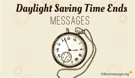 Daylight Saving Time Ends Messages, Quotes and Sayings