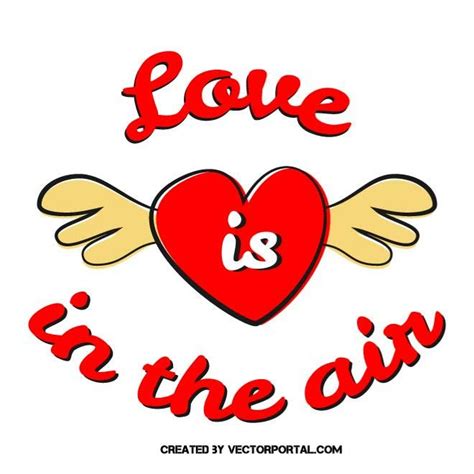 Love is in the air Royalty Free Stock SVG Vector and Clip Art