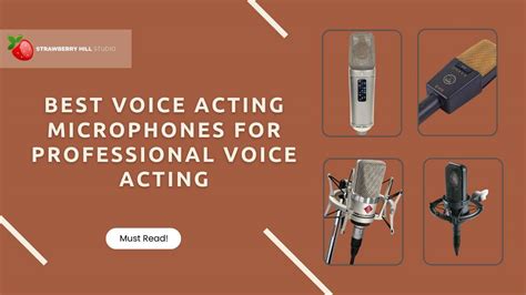 Find the Best Voice Acting Microphones for Professional Voice Acting