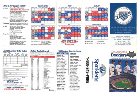 La Dodgers Printable Schedule