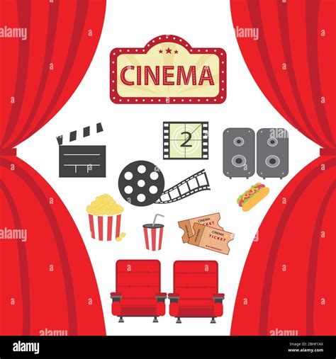 Cinema vector illustration Stock Vector Image & Art - Alamy