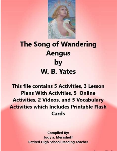 The Song of Wandering Aengus by WB Yates From 7th Grade Florida Collections 2 in 2021 ...