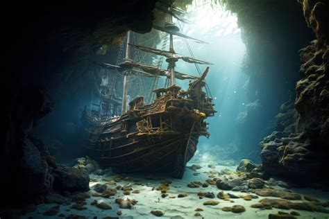 Pirate shipwreck outdoors vehicle nature. | Premium Photo - rawpixel