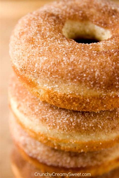 Cinnamon Sugar Donuts - Crunchy Creamy Sweet