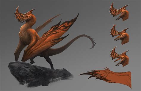 ArtStation - Flying Wyvern Concept Design, Joseph Lin | Mythical flying creatures, Fantasy ...
