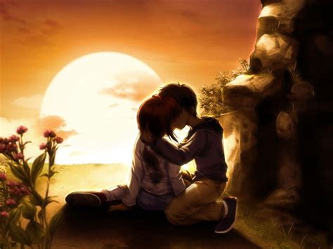 Anime Love Kiss Wallpapers - Wallpaper Cave