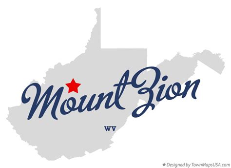 Map of Mount Zion, WV, West Virginia