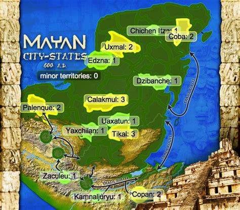 Ancient maya civilization map - bastabook