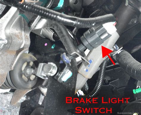 2004 Toyota Camry Brake Light Switch Location