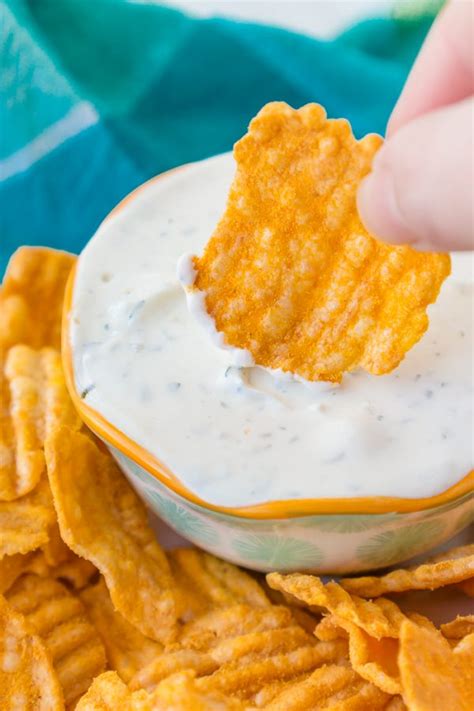 The Best 3 Ingredient Chip Dip - The Love Nerds