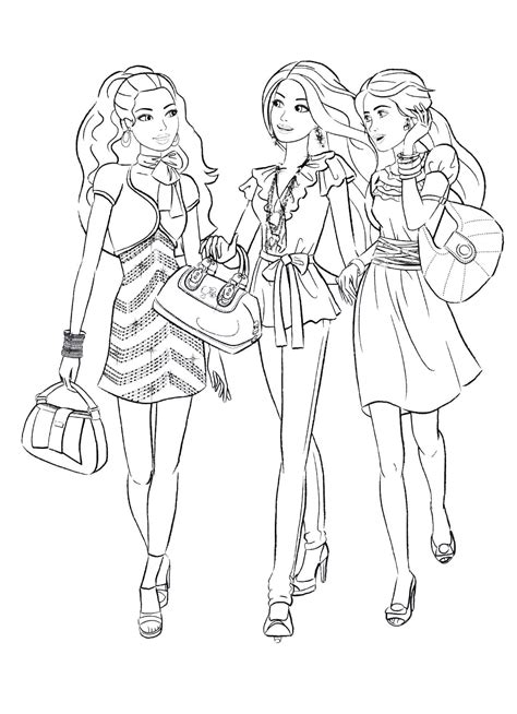 Barbie coloring pages - pastorbd