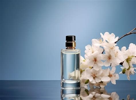 Premium AI Image | bottle of perfume with flower bottle of perfume and ...