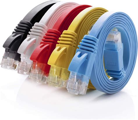 Cat 6 Ethernet Cable 5 ft 5 Pack (at a Cat5e Price but Higher Bandwidth ...