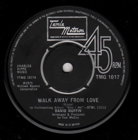 David Ruffin – Walk Away From Love (1975, Vinyl) - Discogs