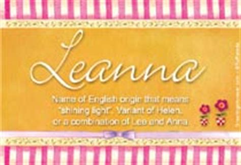 Leanna Name Meaning - Leanna name Origin, Name Leanna, Meaning of the name Leanna, Baby Name ...