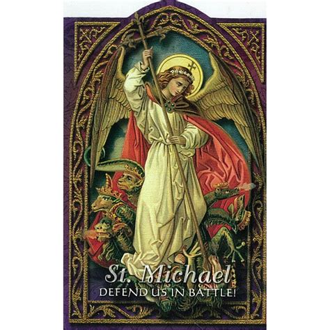 St Michael Prayer Card Holy Cards - Family Life Catholic Gifts