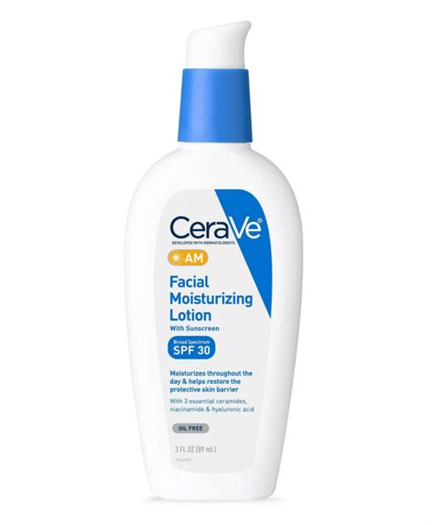 CeraVe - AM Facial Moisturizing Lotion with Sunscreen - SPF 30 - 89 ml ...