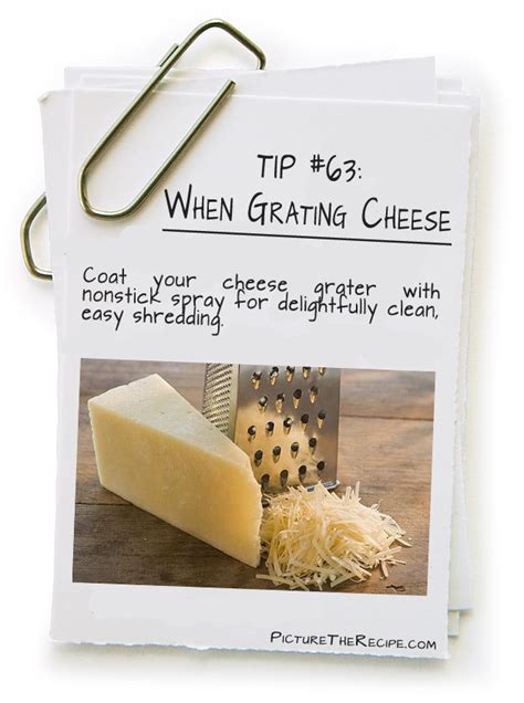 When Grating Cheese | Picture the Recipe