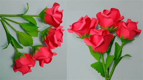 How To Make Paper Flower Roses | Best Flower Site