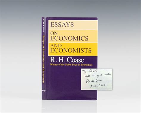 Ronald Coase First Edition Nobel Prize Economics Signed