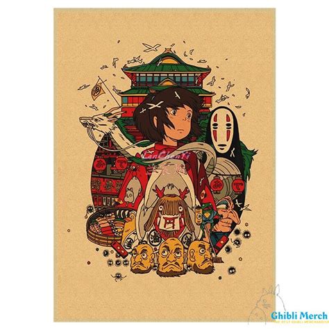 Spirited Away Poster Home Decor Paper Poster - Ghibli Merch Store - Official Studio Ghibli ...