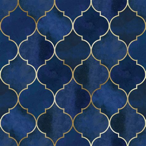 Blue Moroccan Pattern Wallpaper Self Adhesive Wallpaper - Etsy