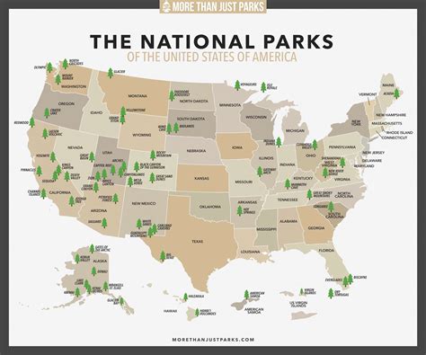 National Parks Map Southwest