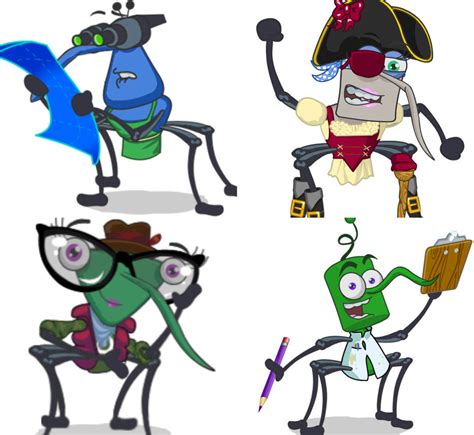 Bin Weevils characters by playbw on DeviantArt