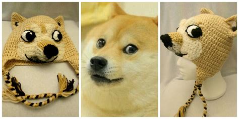 Doge the dog - Meme Crocheted custom hat by Mistybelle Crochet | Custom ...