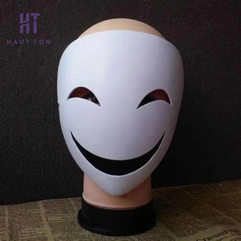 Halloween Mask Birthday Gift White Full Face Smile Feeling Mask ...