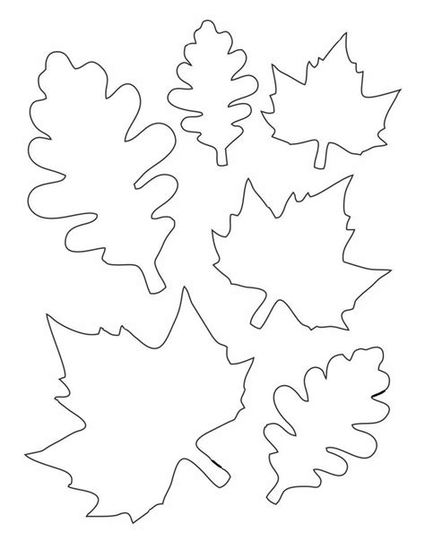 Fall Leaf Patterns Printable | Leaf template printable, Leaves template ...