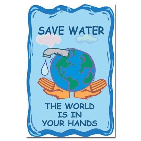 AI-wp156 - Save Water. The world is in your hands. Water Conservation ...