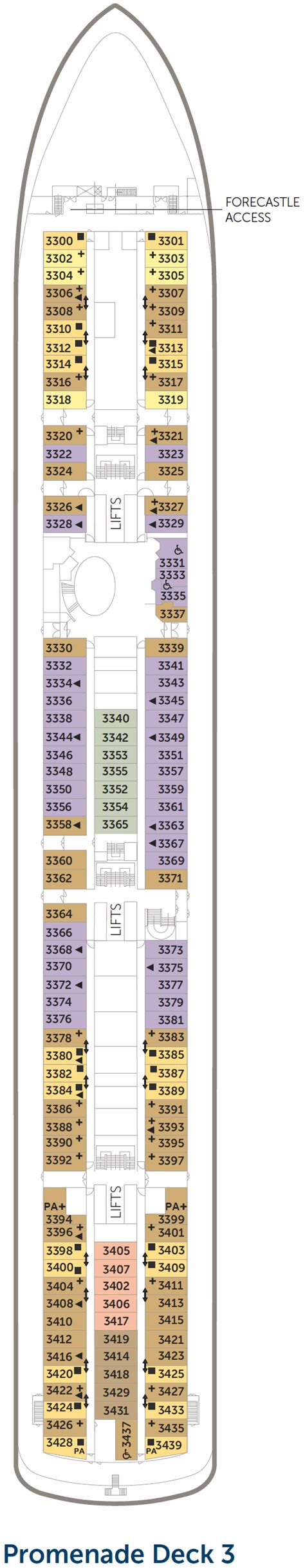 Borealis Deck Plan | Deck 5 | ROL Cruise