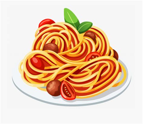 Spaghetti Clipart Linguine ... | Food clipart, Pasta clipart, Watercolor food