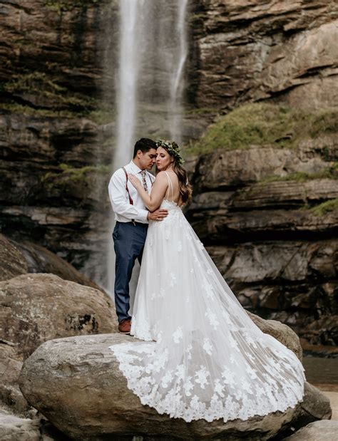 They Got Married under an Epic Waterfall – and Brought All Their Guests ...