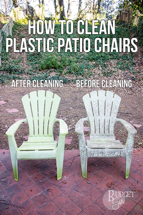 How to Clean Plastic Patio Chairs - Tastefully Eclectic