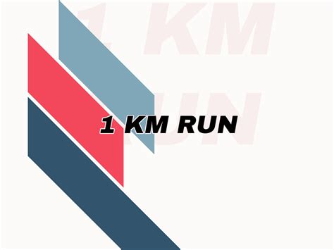 Cómo hacer el ejercicio 【 1 Km Run