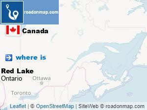 Where is Red Lake , Ontario Canada