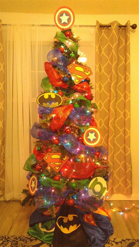 Superhero Christmas Tree 🎄 | Superhero christmas, Christmas trees for kids, Christmas tree