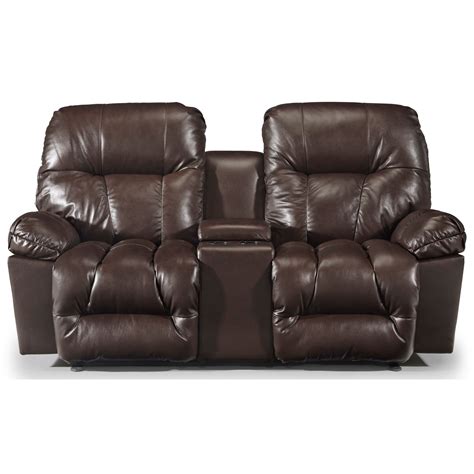 Best Home Furnishings Retreat L800CC7 71956L Casual Rocker Recliner Loveseat with Cupholder ...