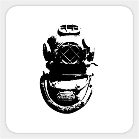 Diving helmet - Diving Helmet - Sticker | TeePublic