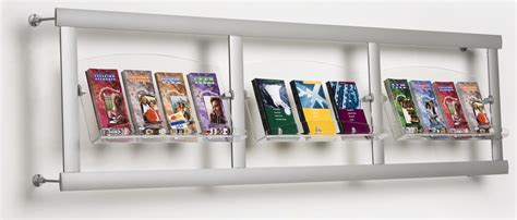 Brochure Displays | Wall Mounted Holder w/ (3) Literature Pockets