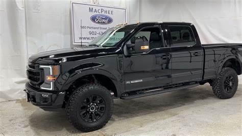 BLACK 2022 Ford Super Duty F-250 LARIAT TREMOR Review - MacPhee Ford - YouTube