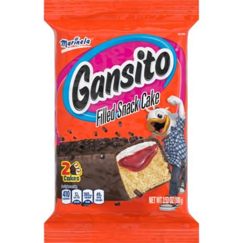 Marinela Gansito Strawberry Chocolate Flavored Covered Filled Snack Cake, 2 pc / 1.77 oz - Kroger