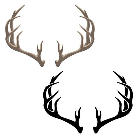 Elk Antlers Silhouette