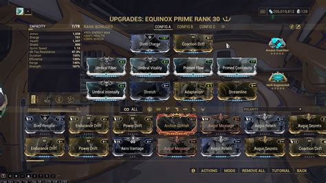 Equinox Prime build I came up with (explanation and few other stuff in a reply to this by me ...