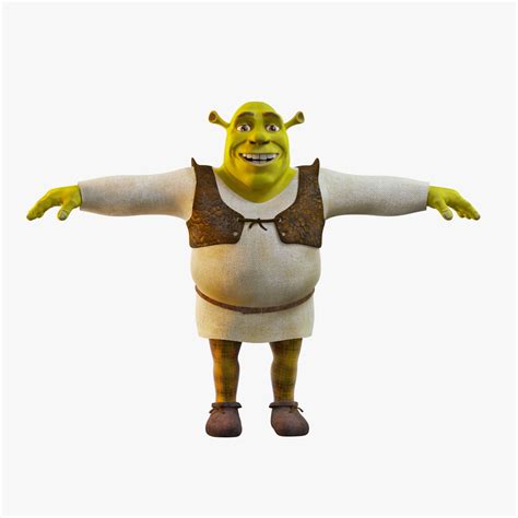 VR / AR ready Shrek 3D Model Character no Rig | CGTrader