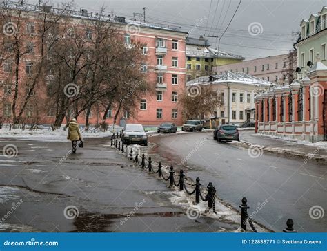 Moscow Streets. Capital. Russia Stock Image - Image of moscow, snowdrift: 122838771