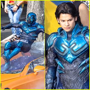 Xolo Maridueña Gets Into Full Costume On the Set of ‘Blue Beetle’ – See ...