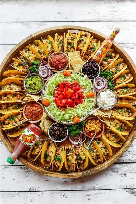 Giant Taco Platter | Easy taco recipes, Party food platters, Food platters